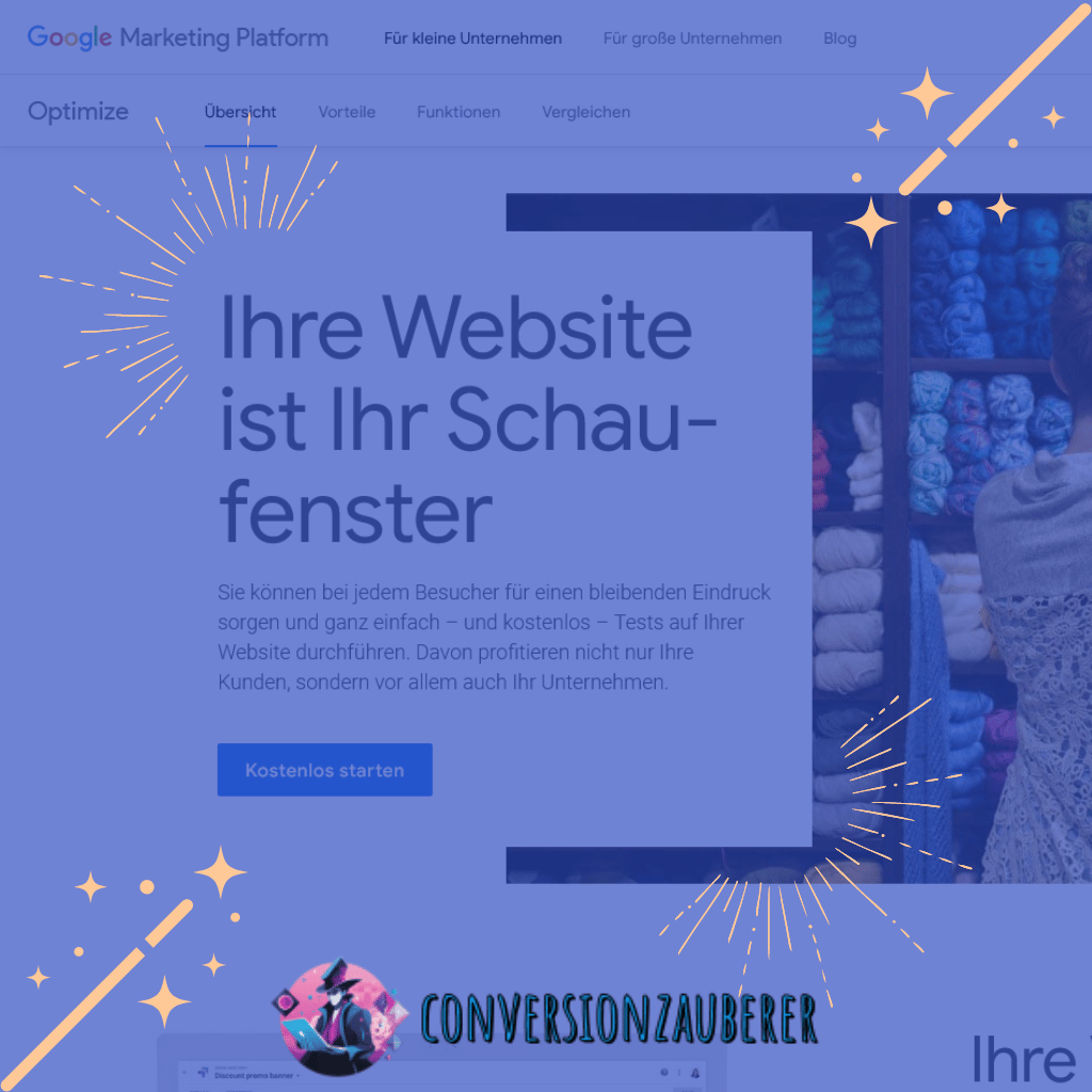 Conversionzauber mit Google Optimize